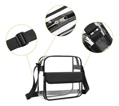 Bolso De Compras Transparente Bolso Con Cremallera Bolso De