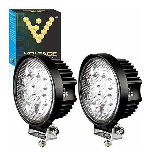 Foco Inundacion Led Luz Trabajo Redonda Para Tractor Utv Suv