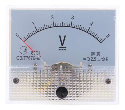 Voltímetro De Painel Analógico Dc 0-5v