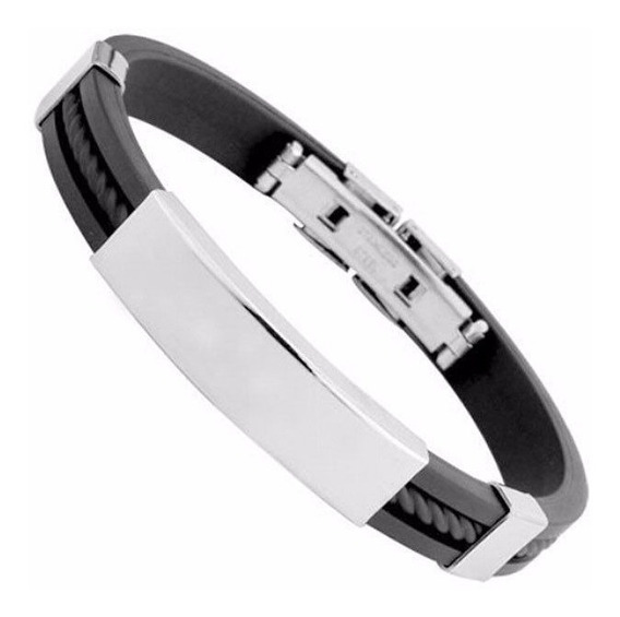Cruelty Mark down Partially Pulseira Masculina Preta Em Silicone Couro E Aço Inoxidável | Parcelamento sem juros Cruelty Mark down Partially Pulseira Masculina Preta Em Silicone Couro E Aço Inoxidável | Parcelamento sem juros