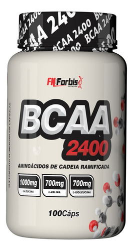 Bcaa 2400 - 100 Cápsulas - Fn Forbis / Recuperação Muscular Sabor Sem sabor