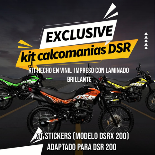 Calcomanias Dsr 200 Um Kit Adaptacion Del Dsrx