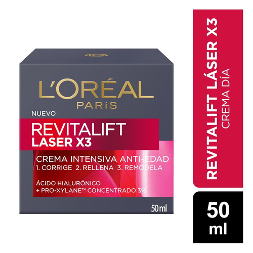 Crema Facial Día L'oreal Paris Revitalift Láser X3 50ml Tipo De Piel Todo Tipo De Piel