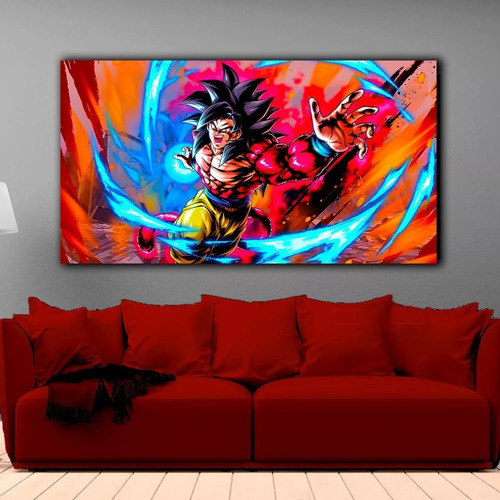 A Kit De Pintura De Diamantes 5d Dragon Ball Gt -goku Ssj 4