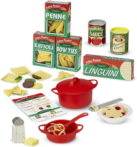 Juego De Ppasta Comida Alimentos De Juguete Melissa Doug