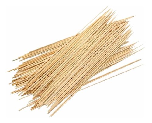 Palitos Para Brochette De Bamboo 100 Unidades De 15 Cms