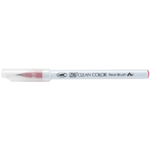 Zig Clean Color Real Brush Marker, Geranium Red (dii8)