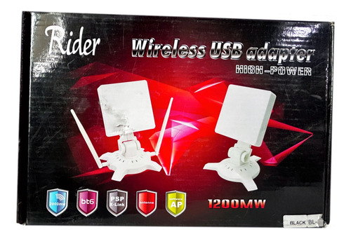Antena Wifi Wireles Usb Adaptador De Alto Poder 1200mw