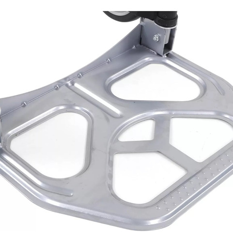 Carretilla Zorra Plegable De Metal Reforzado Hasta 70kgs Gris/negro
