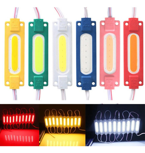 Focos Led De Salón Cob Plancha 10 Pcs 12v Auto Moto