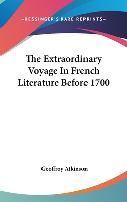 Libro The Extraordinary Voyage In French Literature Befor...