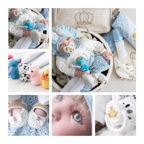 Imagem 3 de 6 de Bebê Reborn Barata Promoção Mamadeira Chupeta - 17 Itens