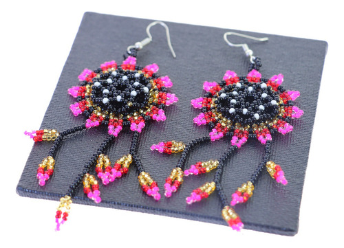 Pack 2 Par Aretes De Chaquira Artesanales