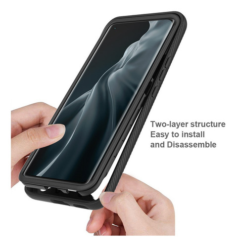 Funda De Teléfono 2 En 1 De Color Sólido Para Note 10