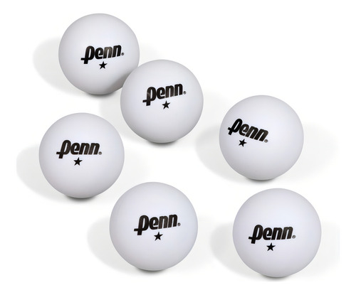 Penn Pelotas De Tenis De Mesa, 40 Mm Blanco 6pz