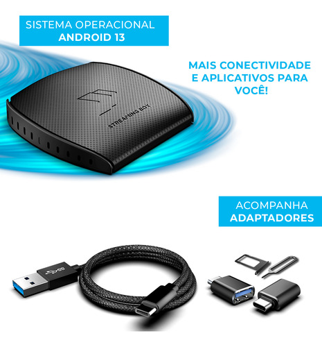 Streaming Box + Desbloqueio Tela Multimídia Apps Android Ios