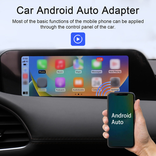 Coche Con Cable Android Inalámbrico Compatible Con Android