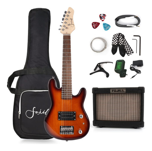 Fojill Guitarra Con Bateria Recargable Bluetooth Dentro Ampl