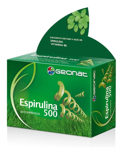 Geonat Espirulina 500 Fuente Nutritiva Apetito 60 Comprimids