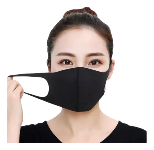 2 Mascara Helanca Rosto Dupla Proteção Lavável
