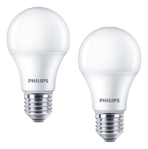 Set 2 Ampolletas Led Philips Ecohome 12w E27 Calida O Frio