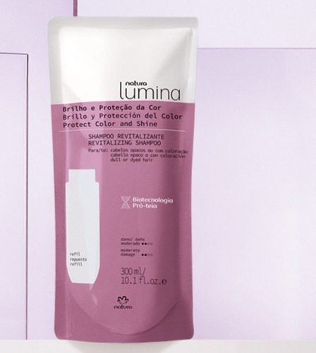 Repuesto Shampoo Revitalizante Brillo Y Color Lumina Natura
