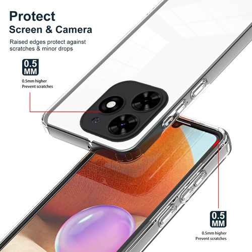 Funda Tpu + Pc Para Tecno Spark 20 Pro+ Para Tecno Spark Go