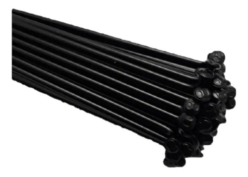 Rayos Negros De Bicicleta Rod.26 260mm Con Niple 36 Unidades