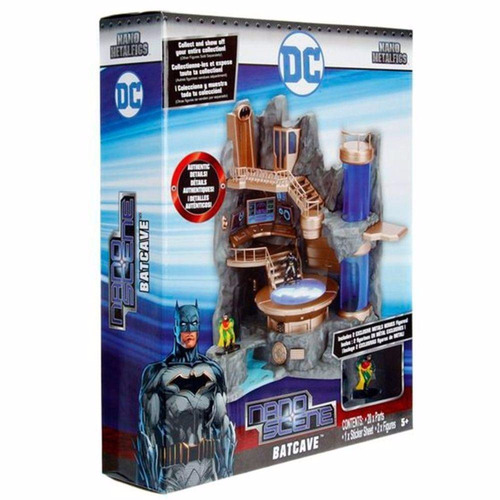 Batcaverna Batman E Robin Metals Die Cast Nano Scene Com Luz