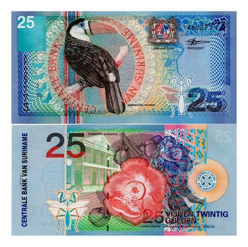Surinam - 25 Gulden - Año 2000