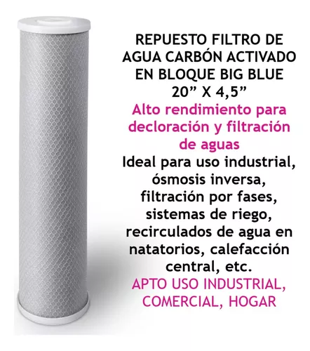 Filtro Carbon Activado Big Blue 4,5x20 - DIS-TEC Dispenser de agua