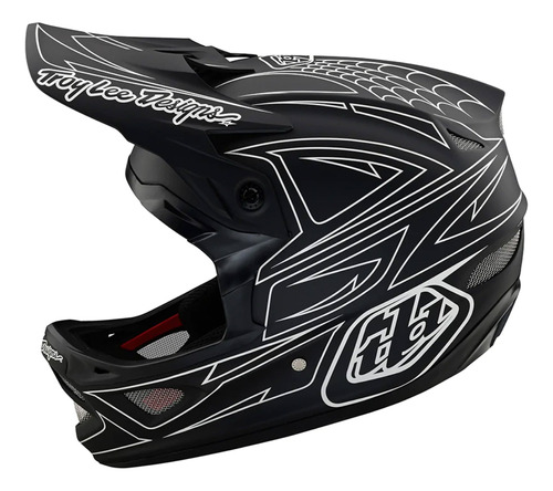 Casco De Bicicleta D3 Fiberlite Spiderstripe Negro Tld