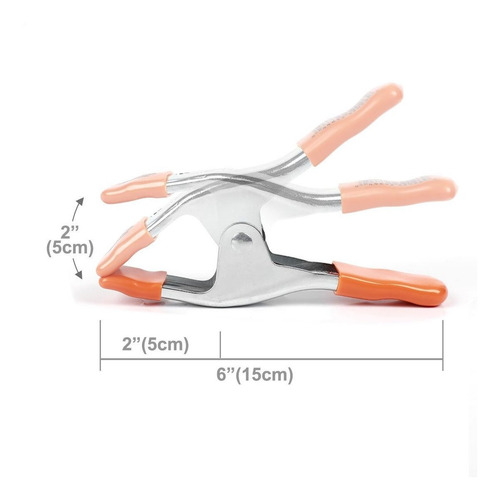 Pony Metal Resistente Resorte Abrazaderas Conjunto De 2 PuLG