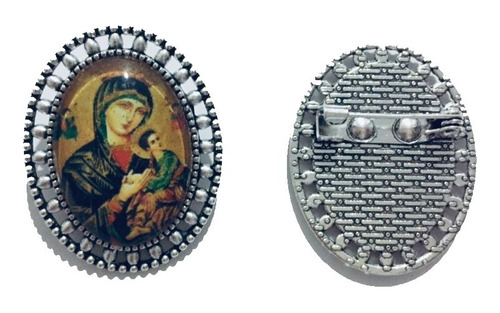 18 Pin Prendedor Virgen Del Perpetuo Socorro ( 18 Piezas )