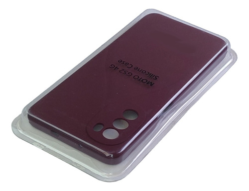 Estuche Cover Silicone Case Gamuza Para Motorola G52 Motog52