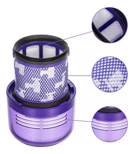 Filtro Hepa Accesorios Para Aspiradora Dyson V10 Sv12 Hogar