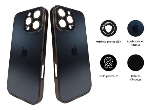 Funda Para iPhone Titanio Con Proteccion De Camara