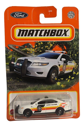 Matchbox Ford Police Interceptor 42/100 (blanco)