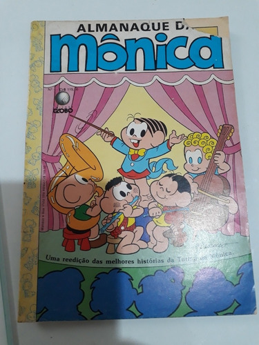 Almanaque Da Mônica N°06 - Editora Globo- Ano 1987