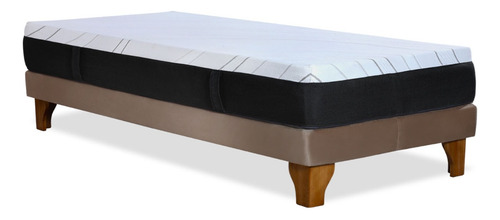 Cama Europea Zen Top Foam Visco Tela 1.5 Plazas