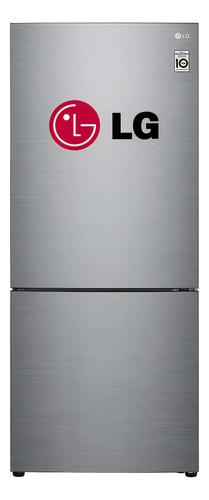Refrigeradora LG Bottom Freezer Gb41bpp No Frost 408l Plata Color Plateado