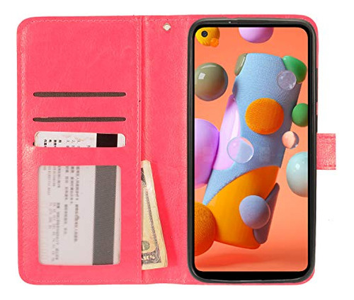 Funda Para Galaxy A11 (sm-a115) Hot Rosa Magnet Wallet