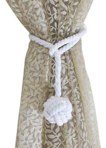 Algodón Natural (cuerda Tieback, Rural Hecho A Mano