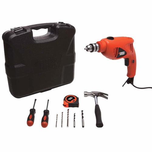 Furadeira Impacto 3/8 500w Hd400k9+maleta Black Decker 110v