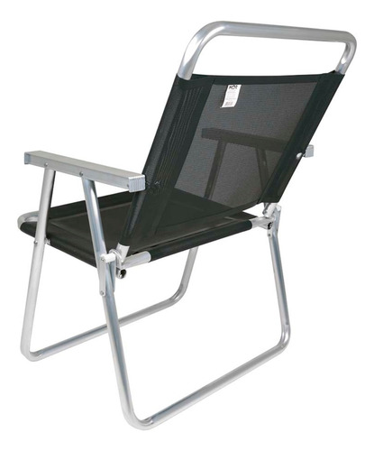 Cadeira Sol Praia Piscina Alumínio Reforçada Oversize 140kg 