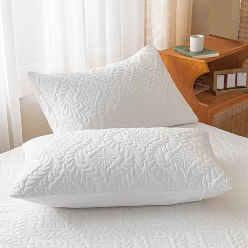 Juego De 2 Fundas De Almohada Reversibles, Hipoalergénicas,
