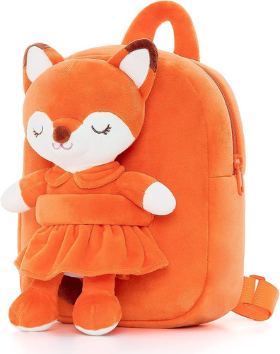 Mochila Para Preescolar Niños Pequeños Zorrito De Peluche