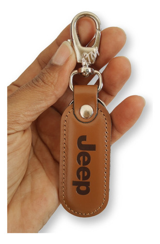 Porta Chave Jeep 100% Couro Mosquetao Rock Crawler