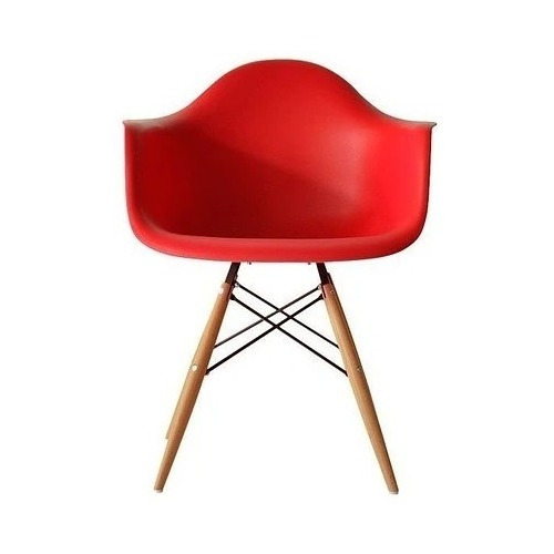 Butaca Eames De Colores Y Patas De Madera