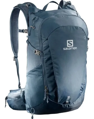 Mochila Salomon Hiking Trekking Camping 30 Lts Montaña Color Celeste